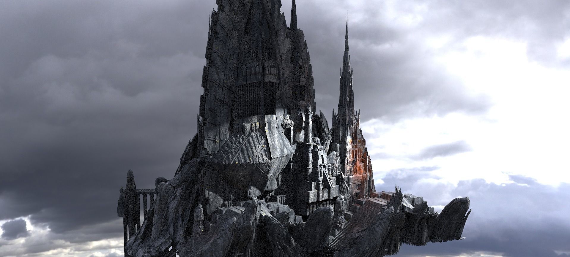 Snake Realms Fort Kit bash  3D model_1