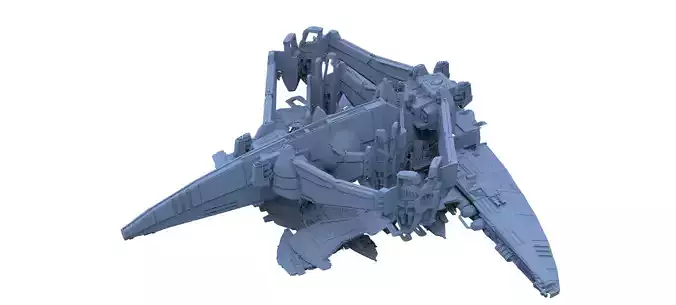 Dark Terra Former ship 8 3D model