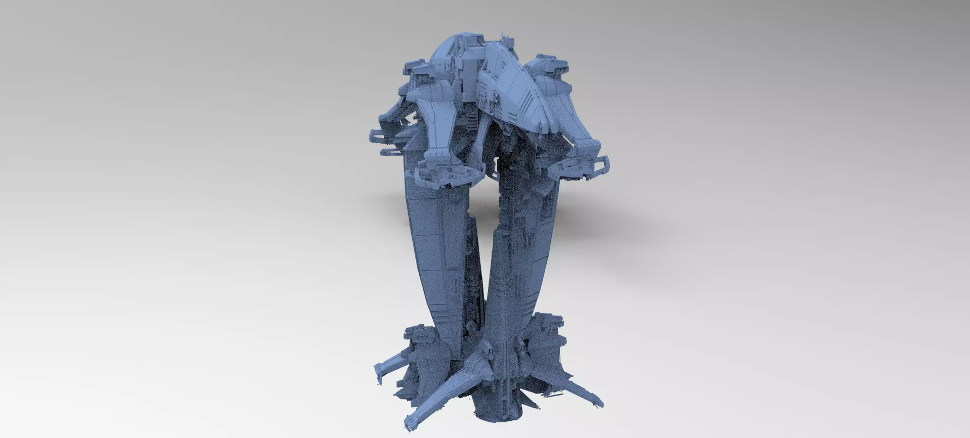 Dark Terra Former Ship destroyer 4  3D model_0