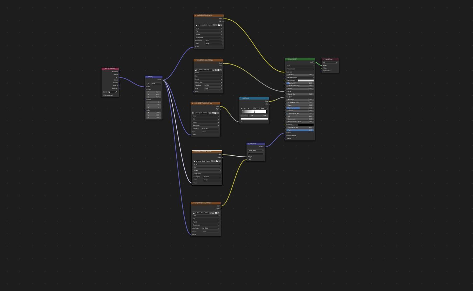 Stone tile pavement 3D model_19