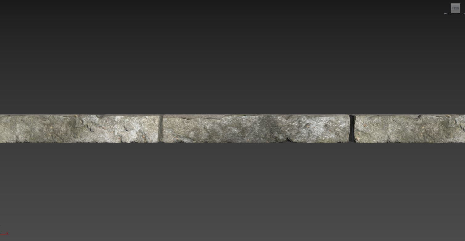 Stone tile pavement 3D model_12