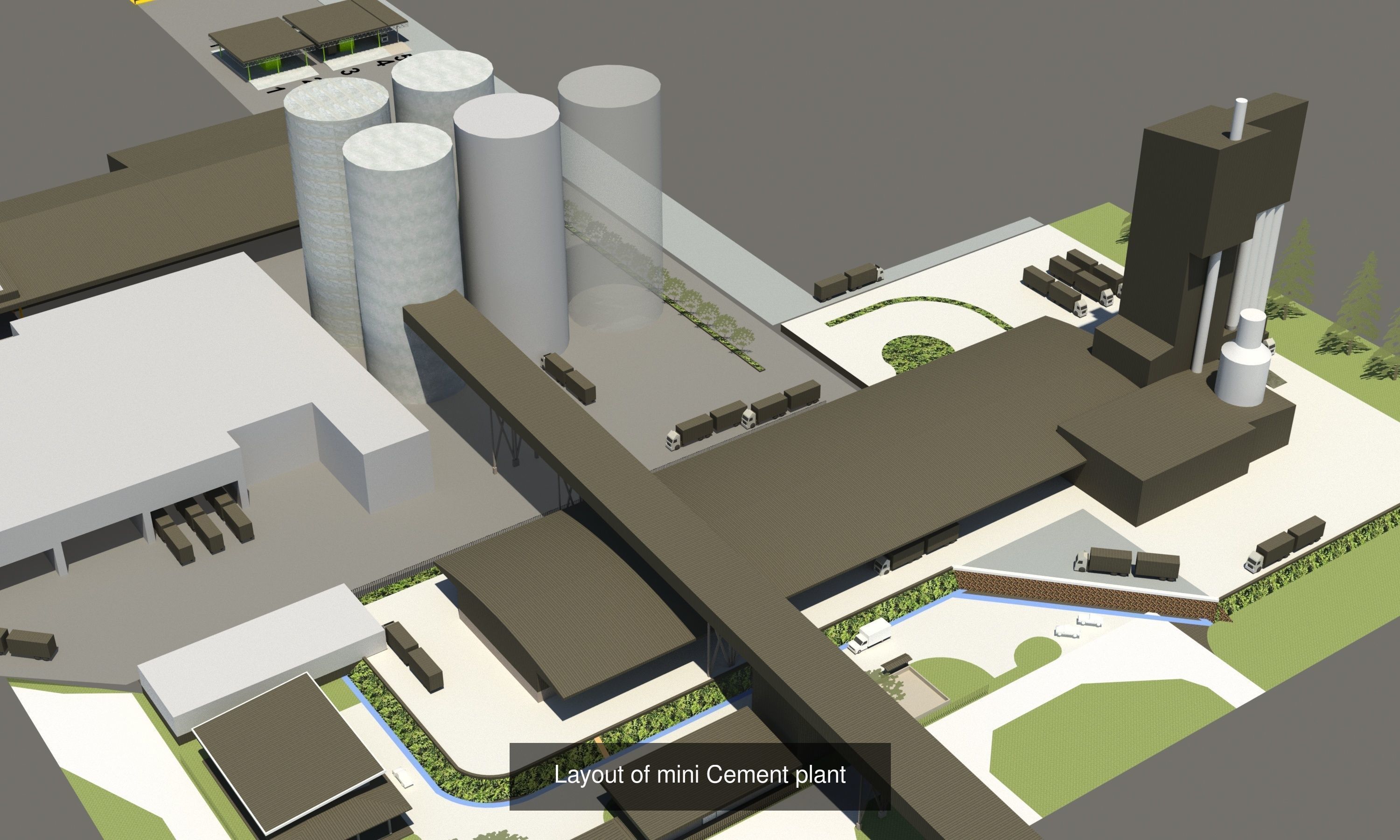Factory layout 3D Model Collection_14