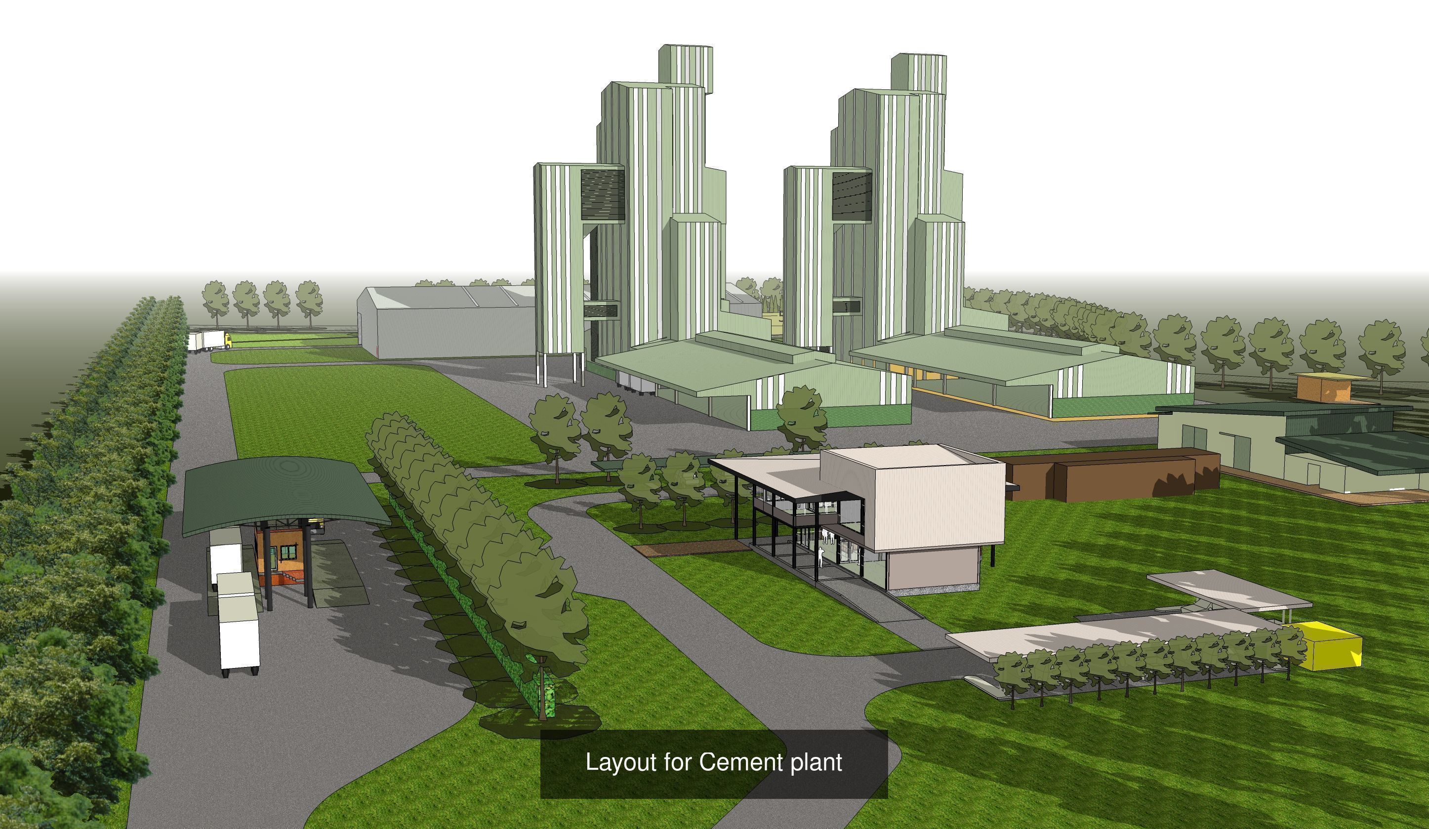 Factory layout 3D Model Collection_10