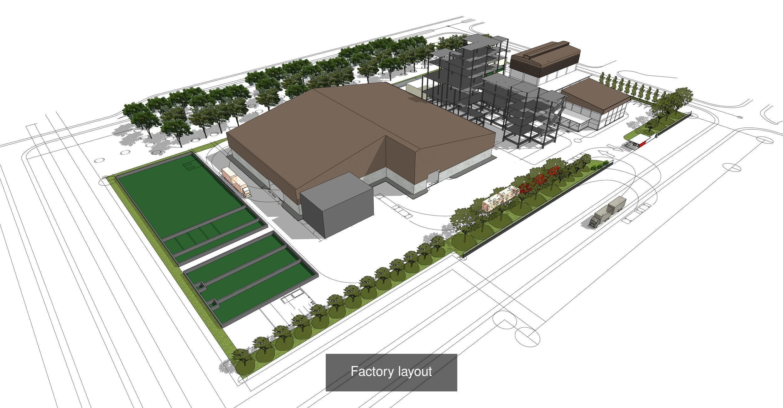 Factory layout 3D Model Collection_22