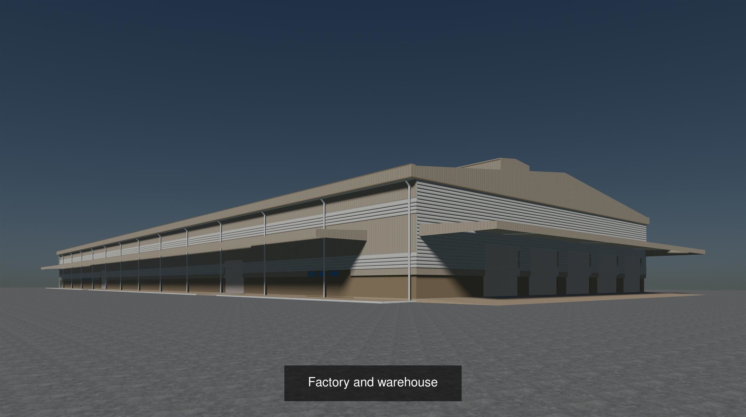 Factory building 3D Model Collection_9