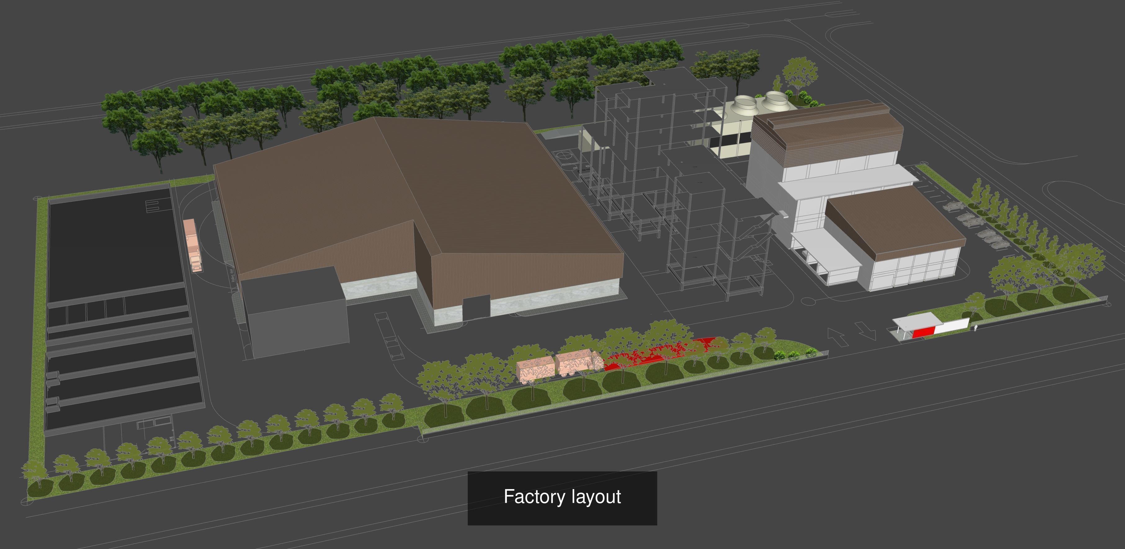 Factory building 3D Model Collection_6