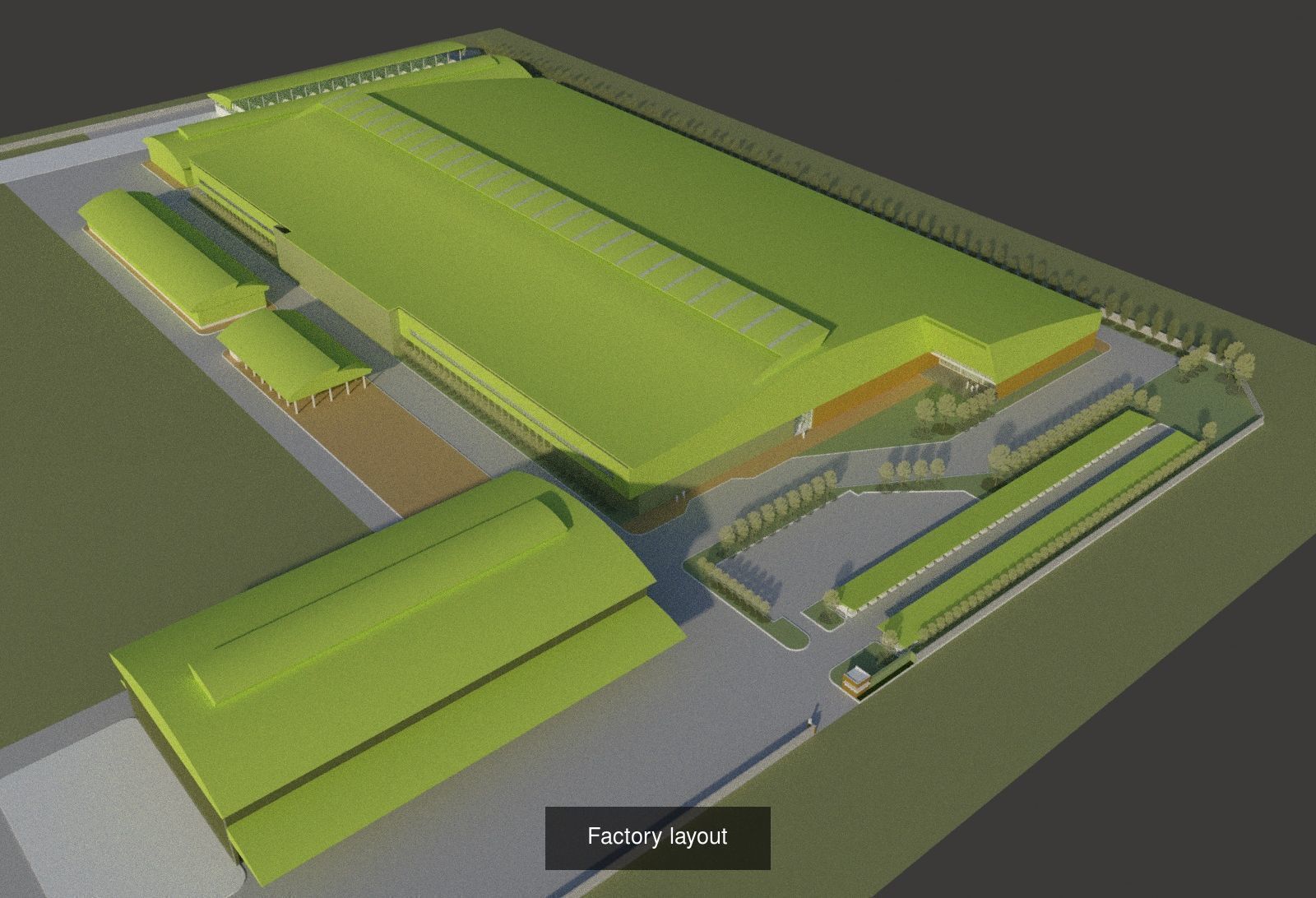 Factory building 3D Model Collection_4