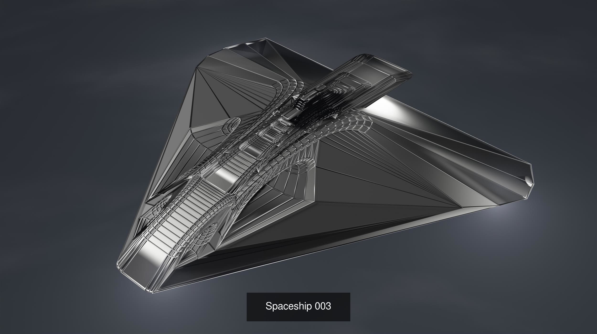 SCi-Fi set spaceship 3D Model Collection_8