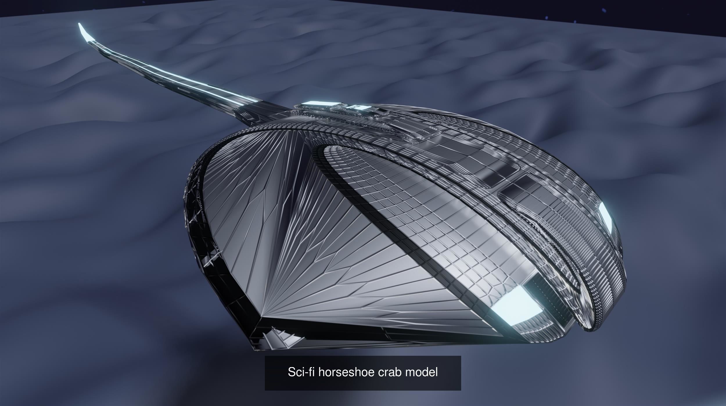 SCi-Fi set spaceship 3D Model Collection_5