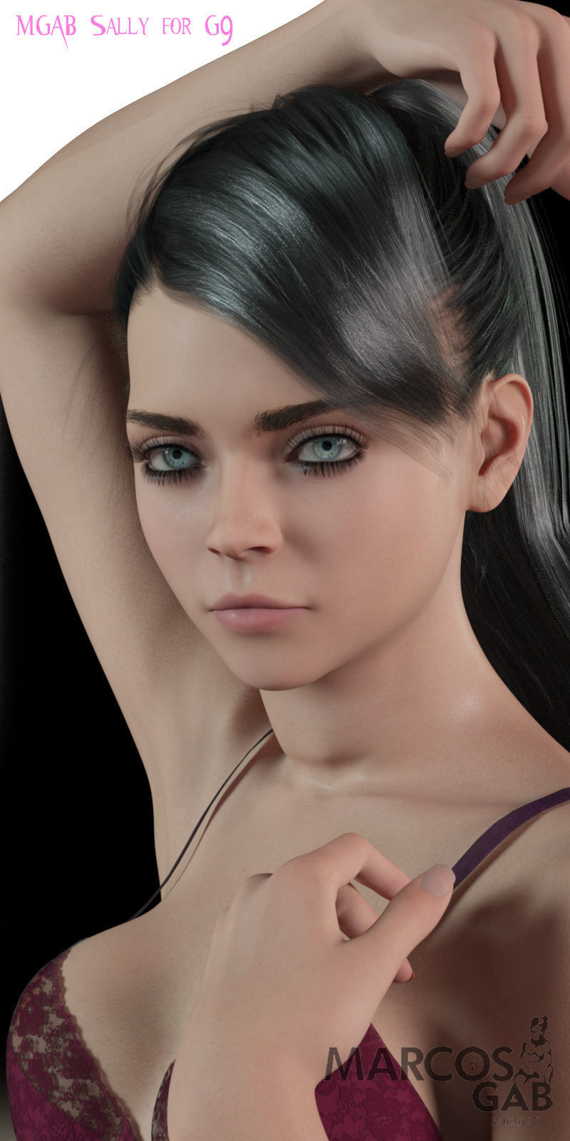 MGAB Sally for Genesis 9 3D model_1