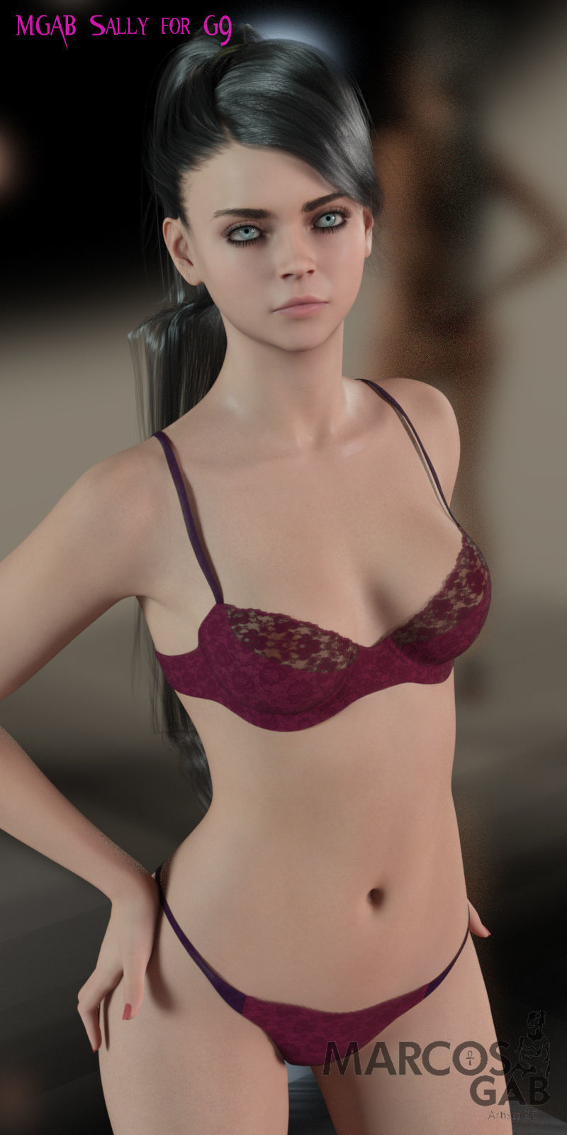 MGAB Sally for Genesis 9 3D model_12
