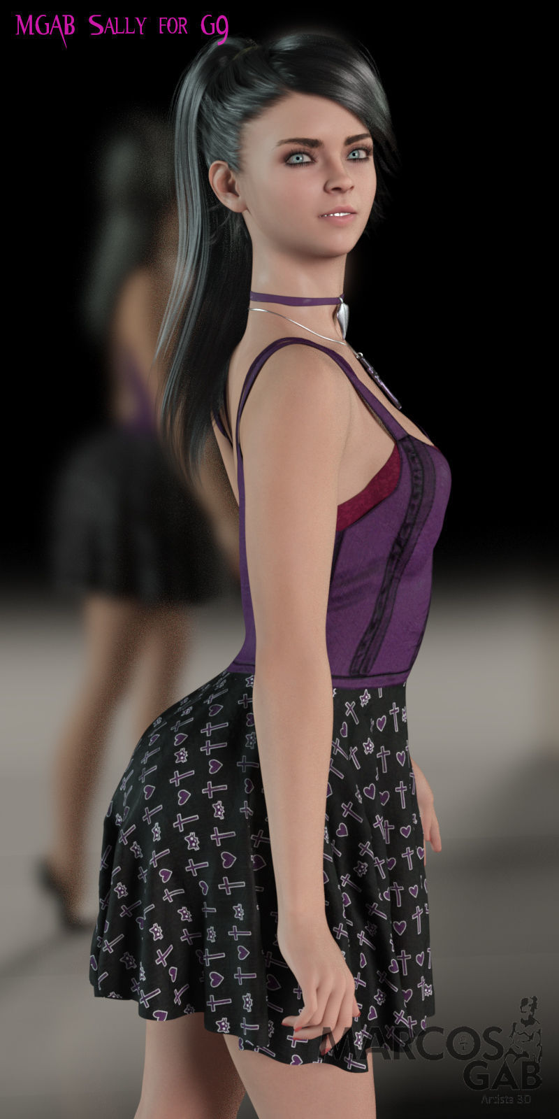 MGAB Sally for Genesis 9 3D model_13
