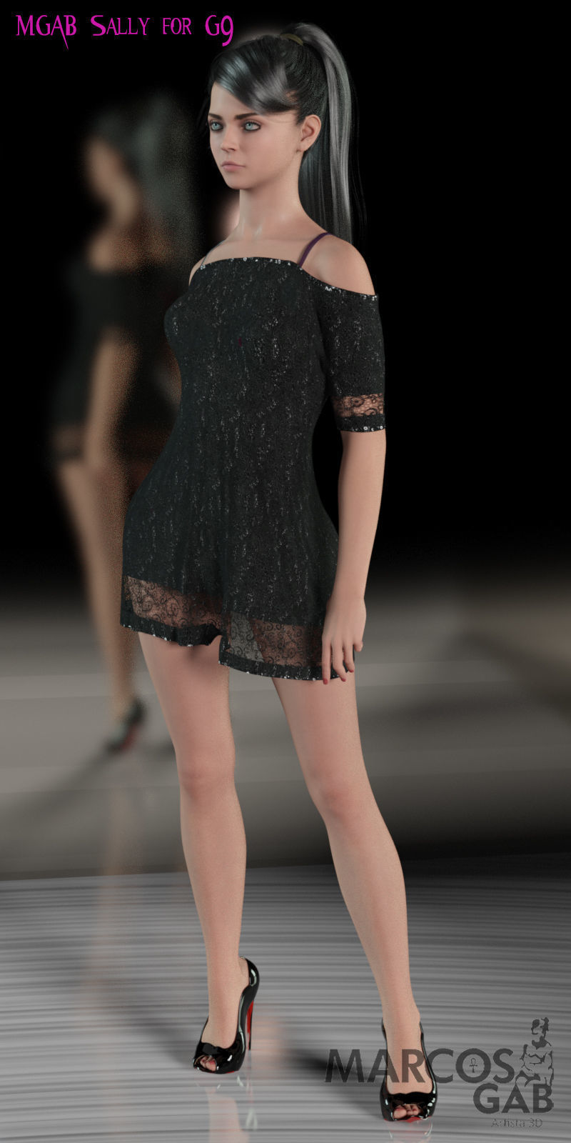 MGAB Sally for Genesis 9 3D model_9