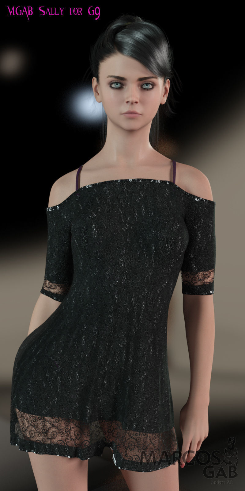 MGAB Sally for Genesis 9 3D model_5