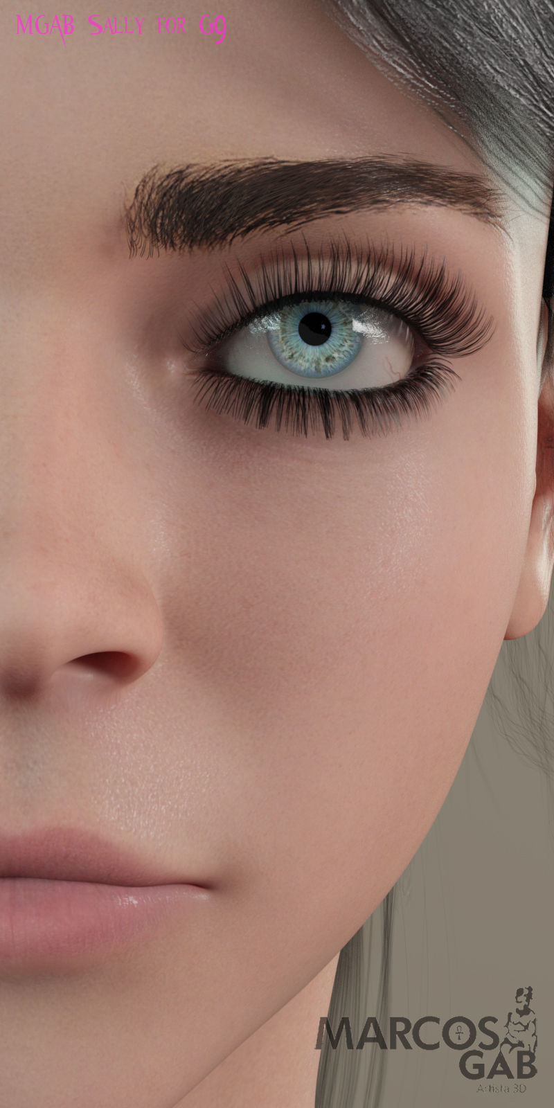 MGAB Sally for Genesis 9 3D model_2