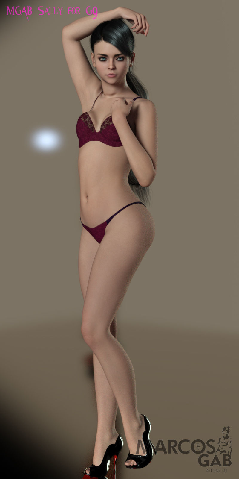 MGAB Sally for Genesis 9 3D model_19