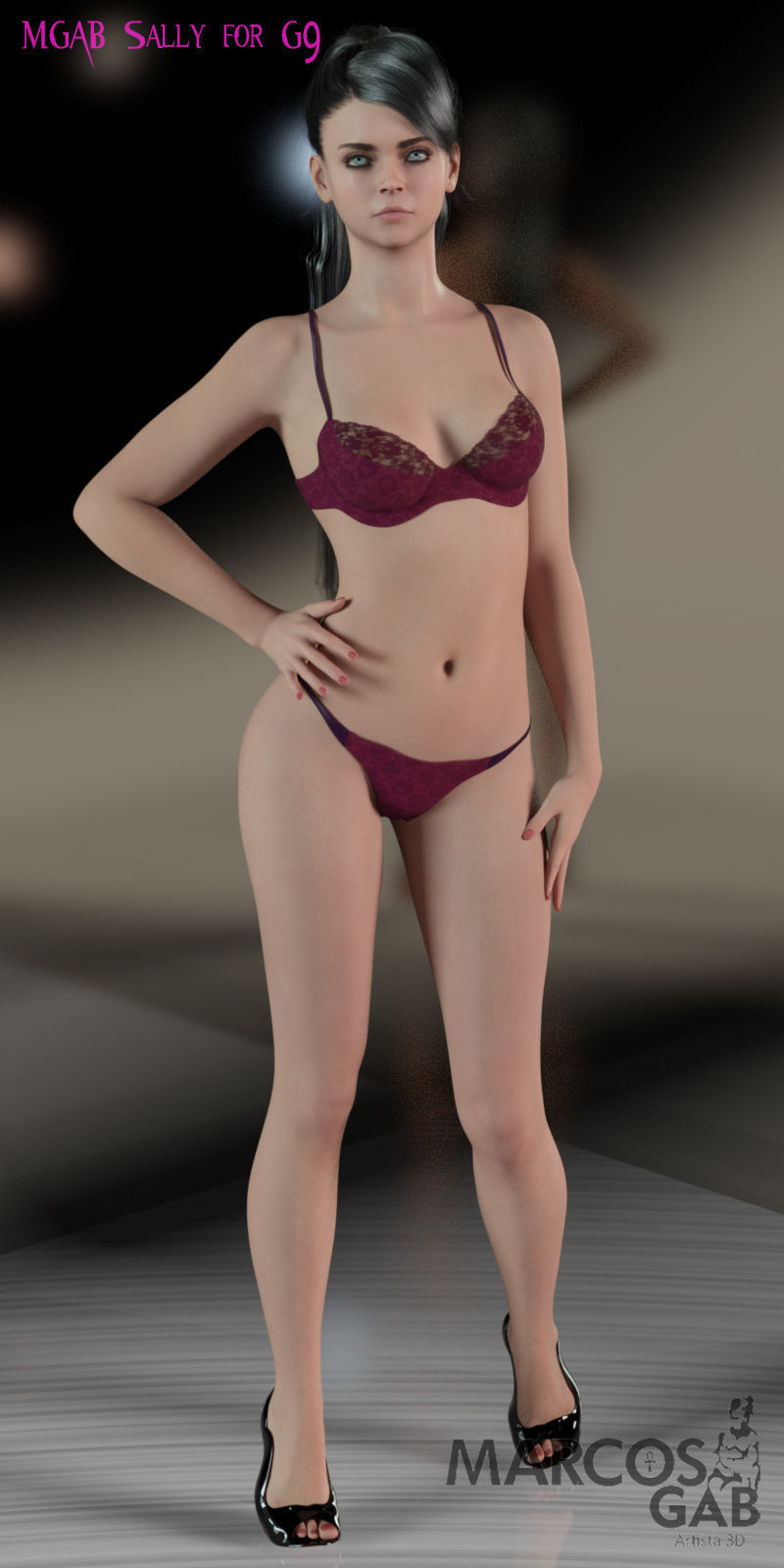 MGAB Sally for Genesis 9 3D model_26