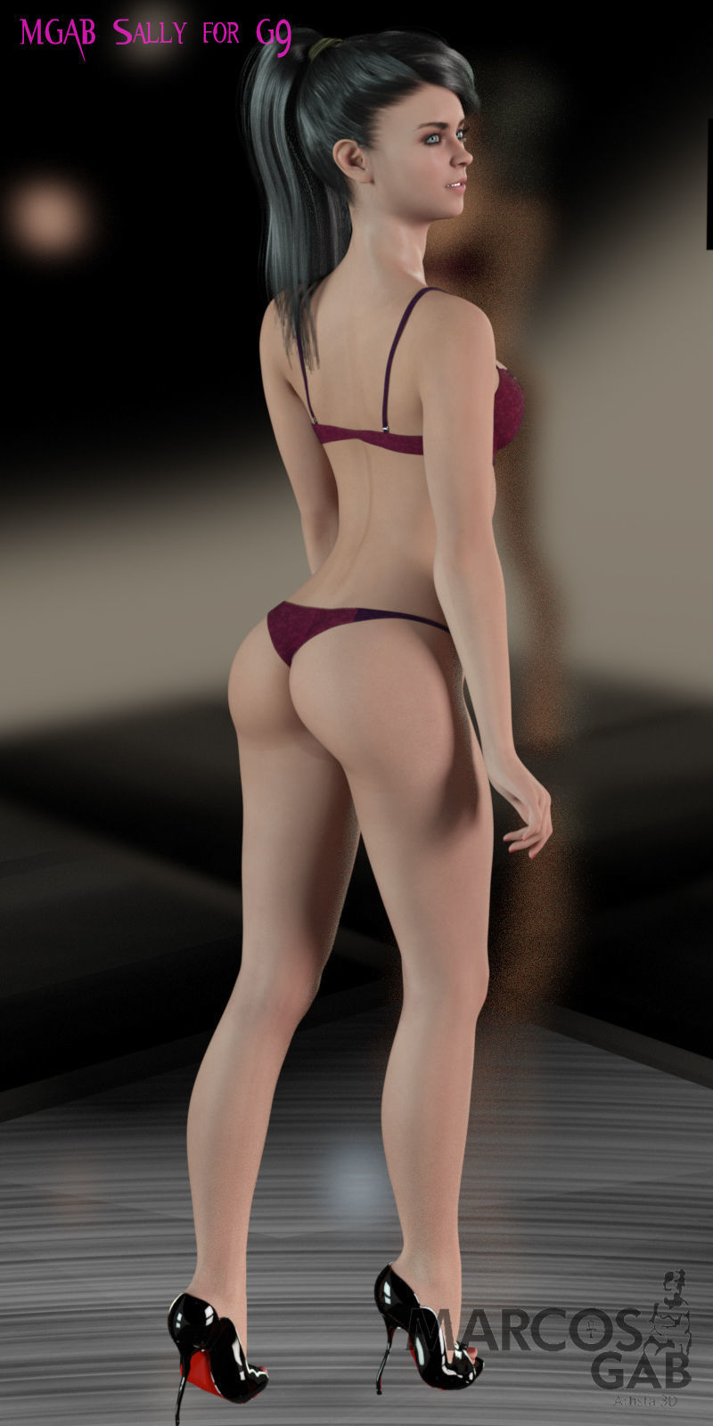 MGAB Sally for Genesis 9 3D model_14
