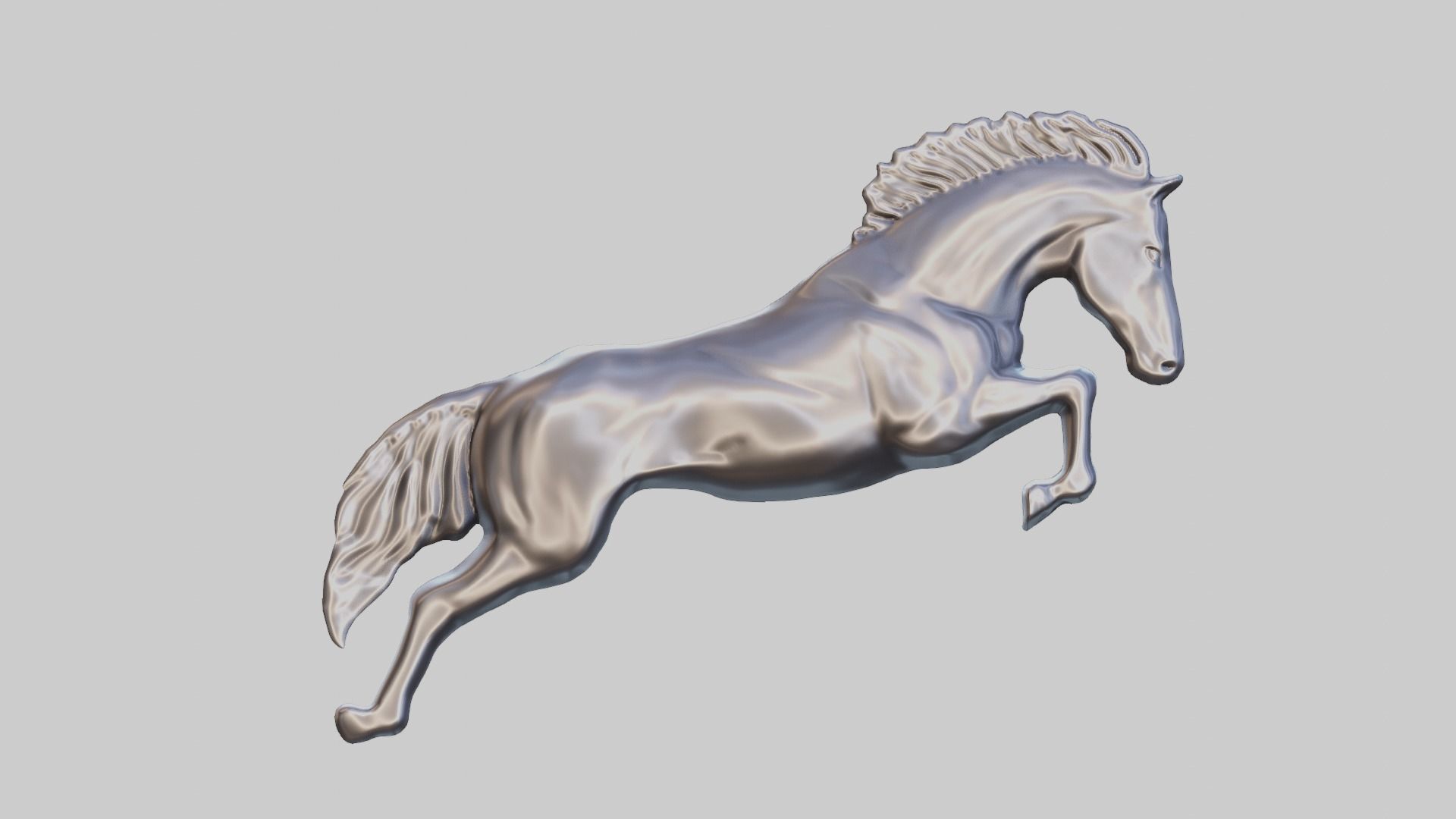 Horse Art CNC- ArtCam 3D print model_4