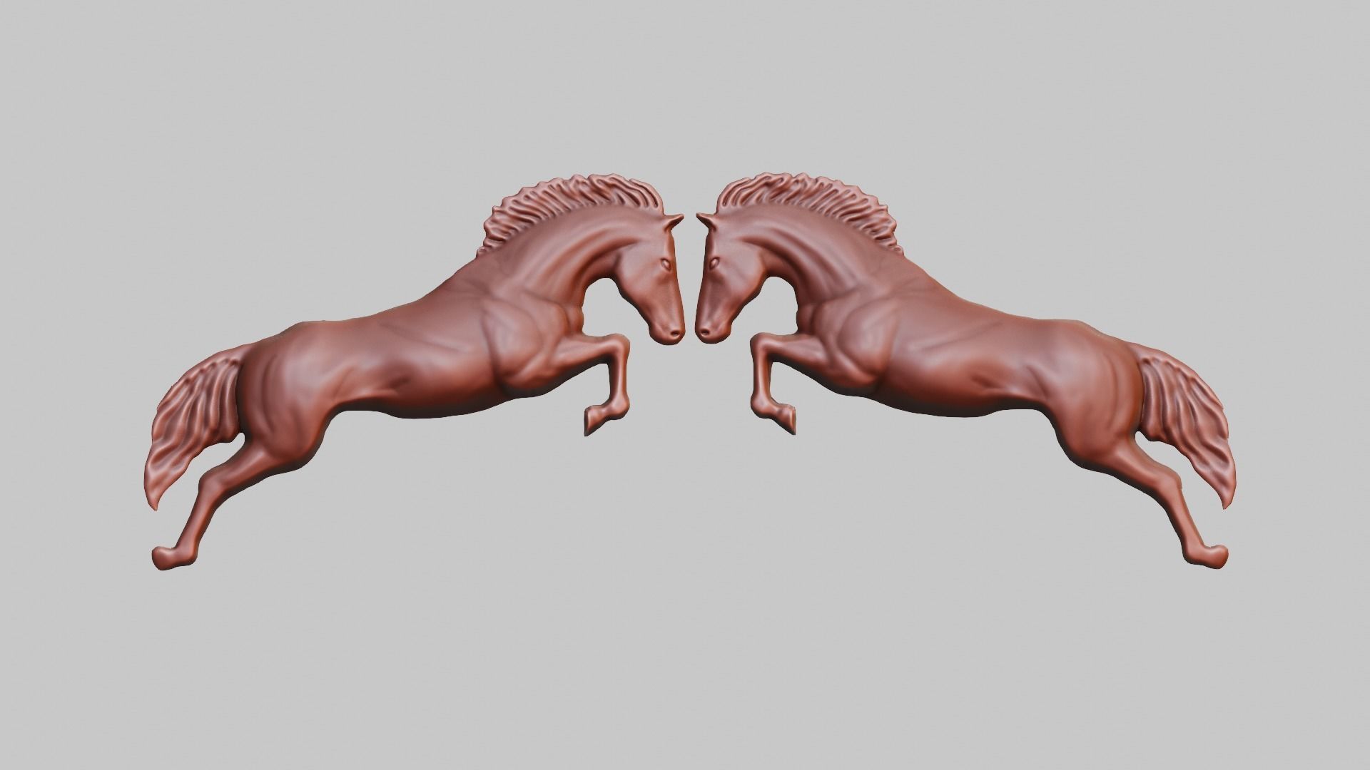 Horse Art CNC- ArtCam 3D print model_2