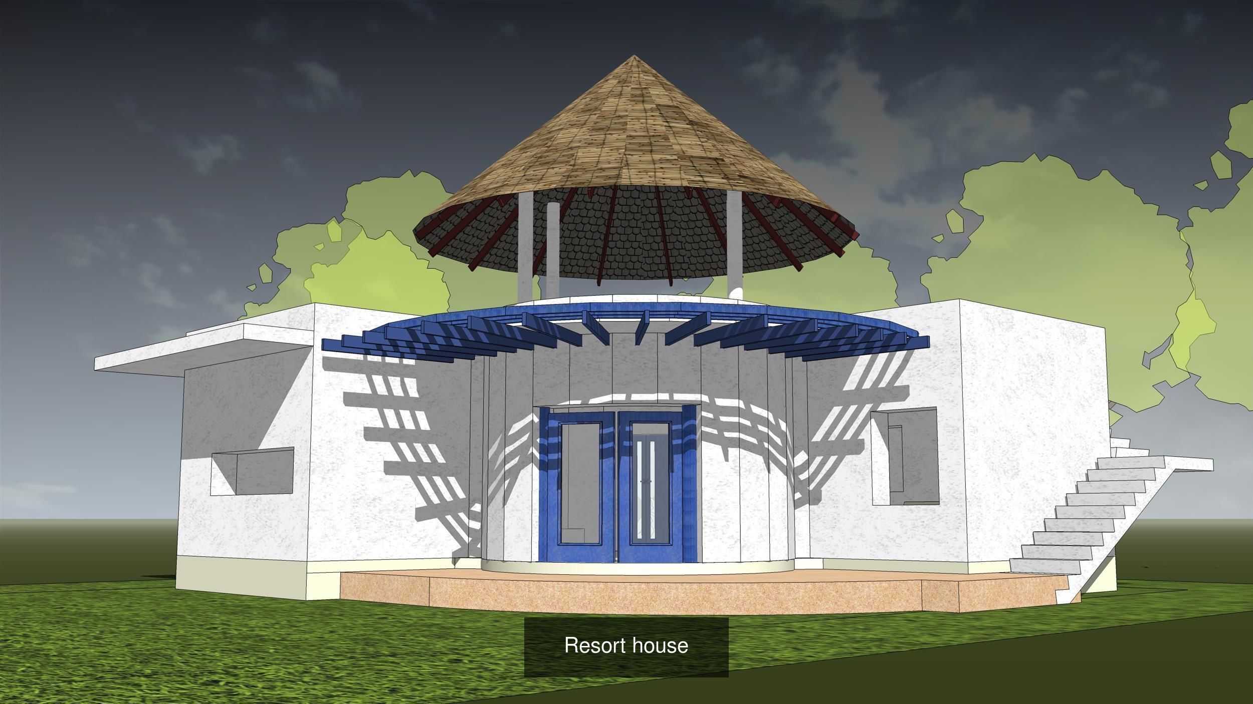 Hotel and resort 3D Model Collection_3