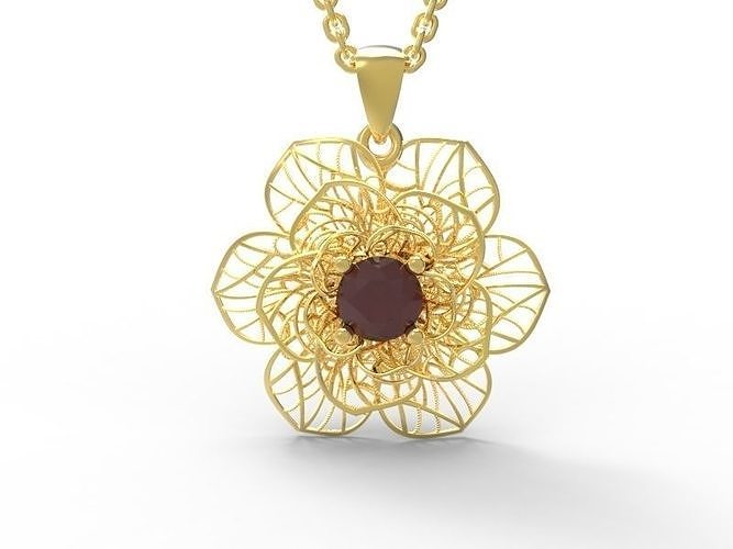 Ultra-Vision Pendant with Bail 3D print model
