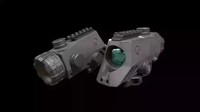 BRAVO4 4x30 mm - Battle Sight - Sig Sauer Free low-poly 3D model