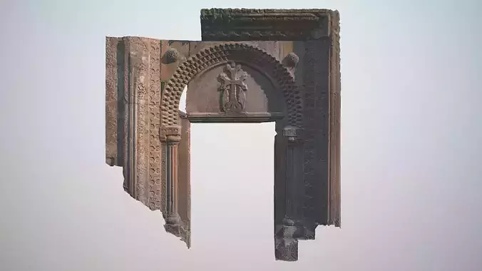 Medieval Armenian monastery portal
