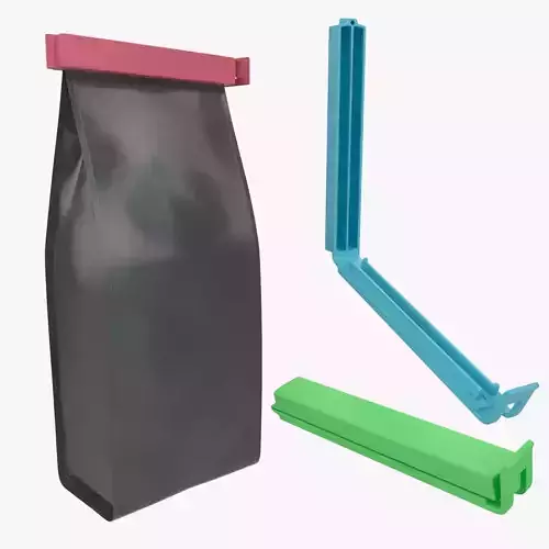 Bag Closure Clip Low High Poly