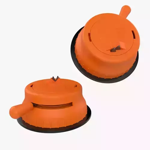 Knife Sharpener with Suction Pad Low High Poly