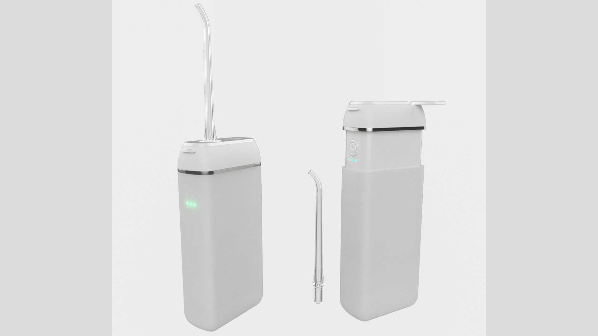 Water Flosser Oral Irrigator Low High Poly 3D model_1