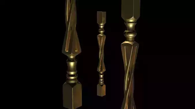 Columns Legs Tables Chairs CNC Wood 1002