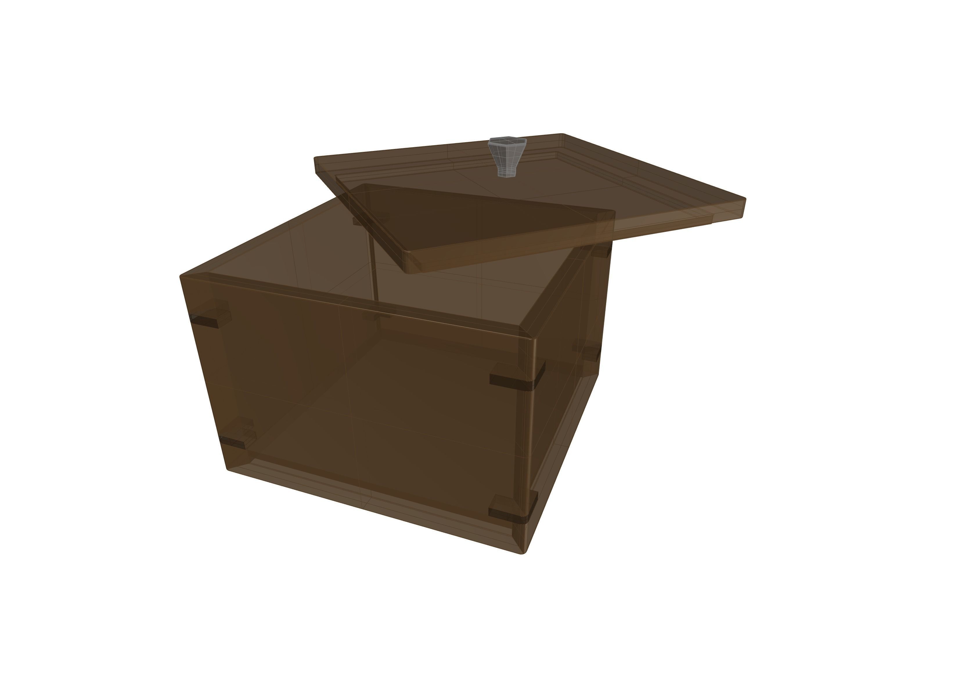 wooden box 3D model_10