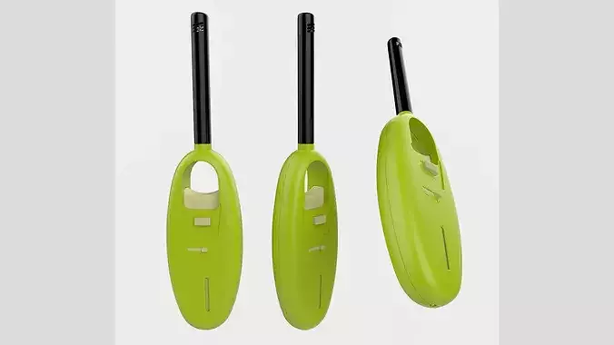 Kitchen Gas Lighter High Low Poly 3D model 2