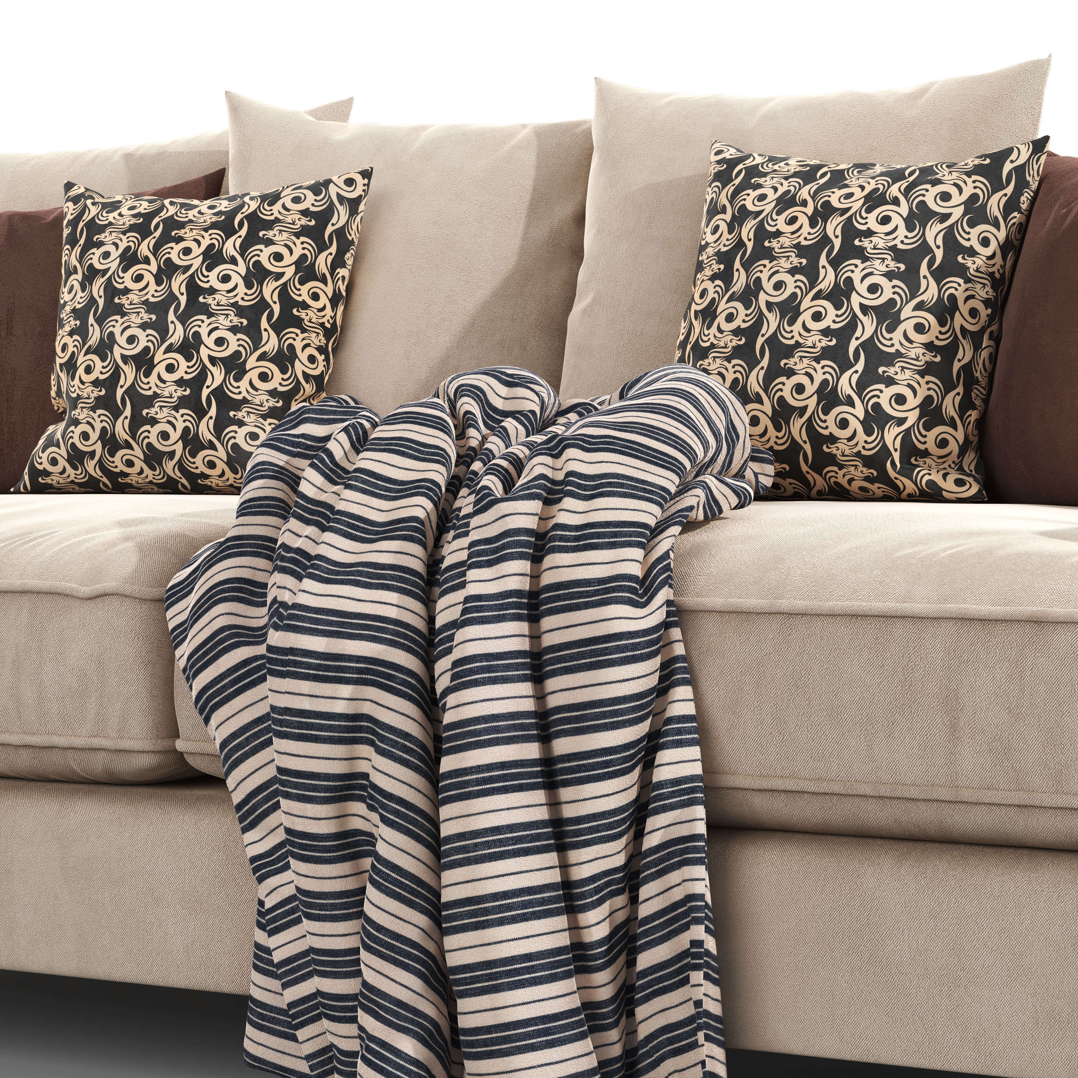 Elsie 3seater sofa 3D model_2