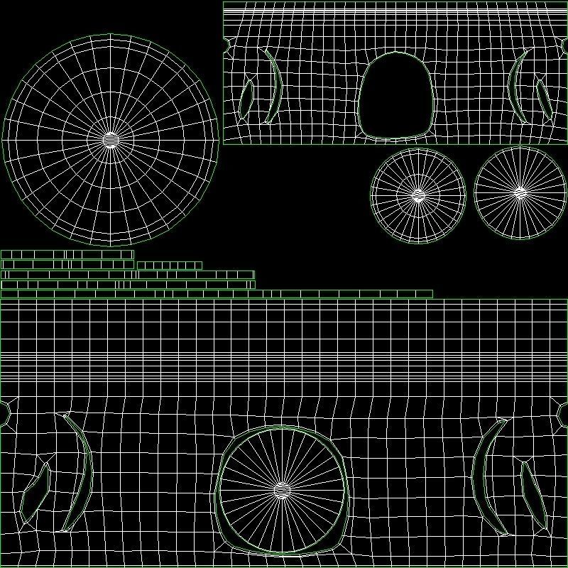 Ceramic Aroma Lamp with Candle Low High Poly 3D model_12