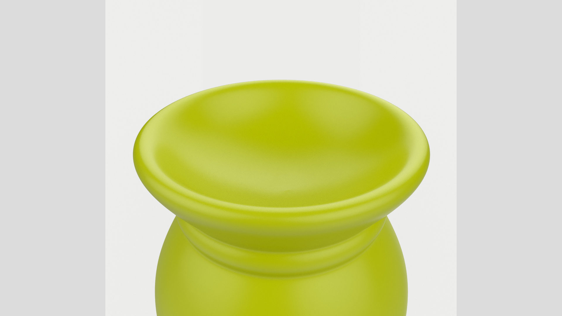 Ceramic Aroma Lamp with Candle Low High Poly 3D model_7