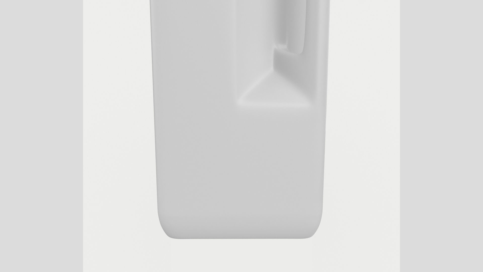 1L 34oz Square Bottle with Handle Low High Poly  3D model_7