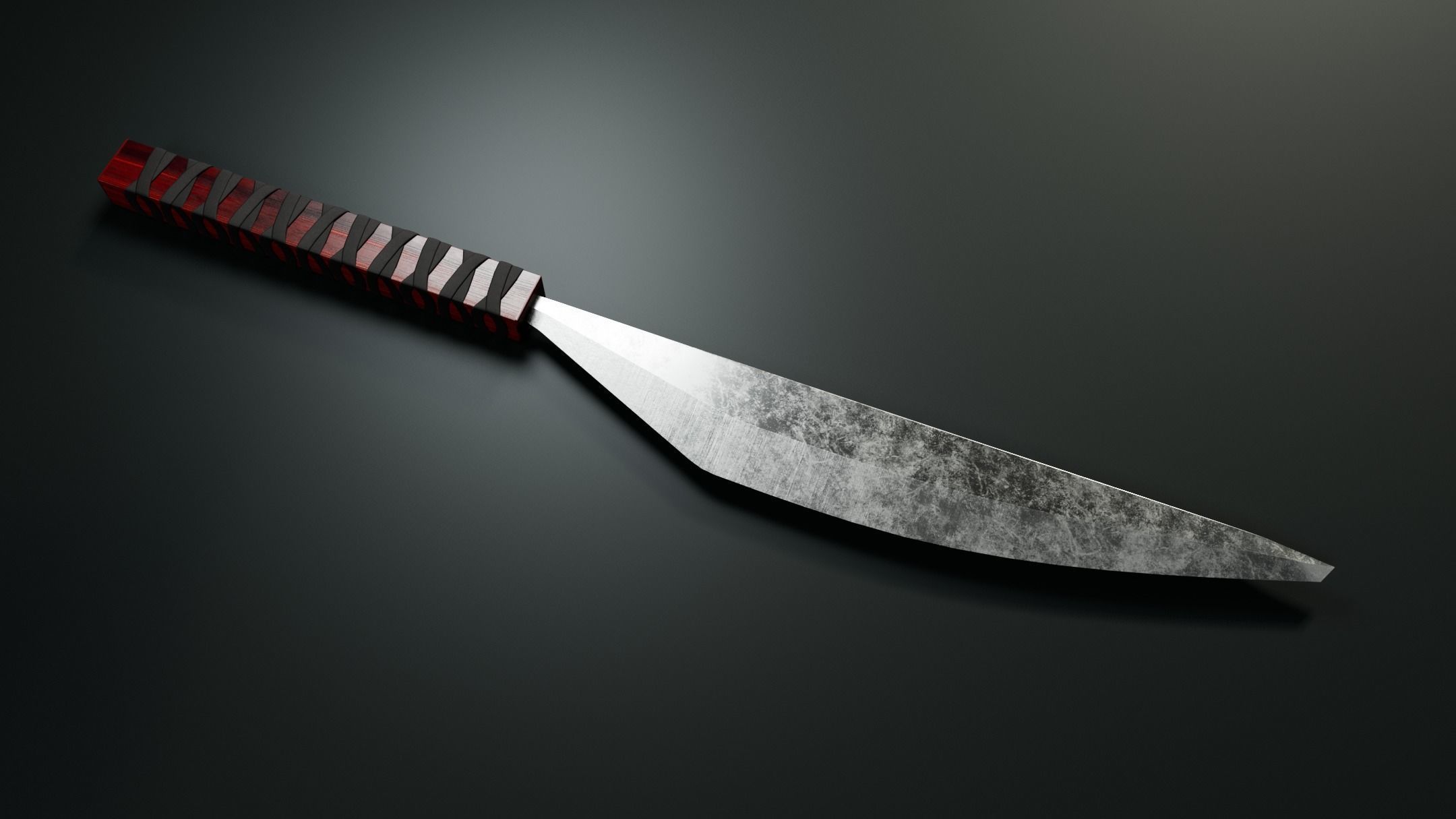 4 Ninja Weapons pack Low-poly 3D model_6