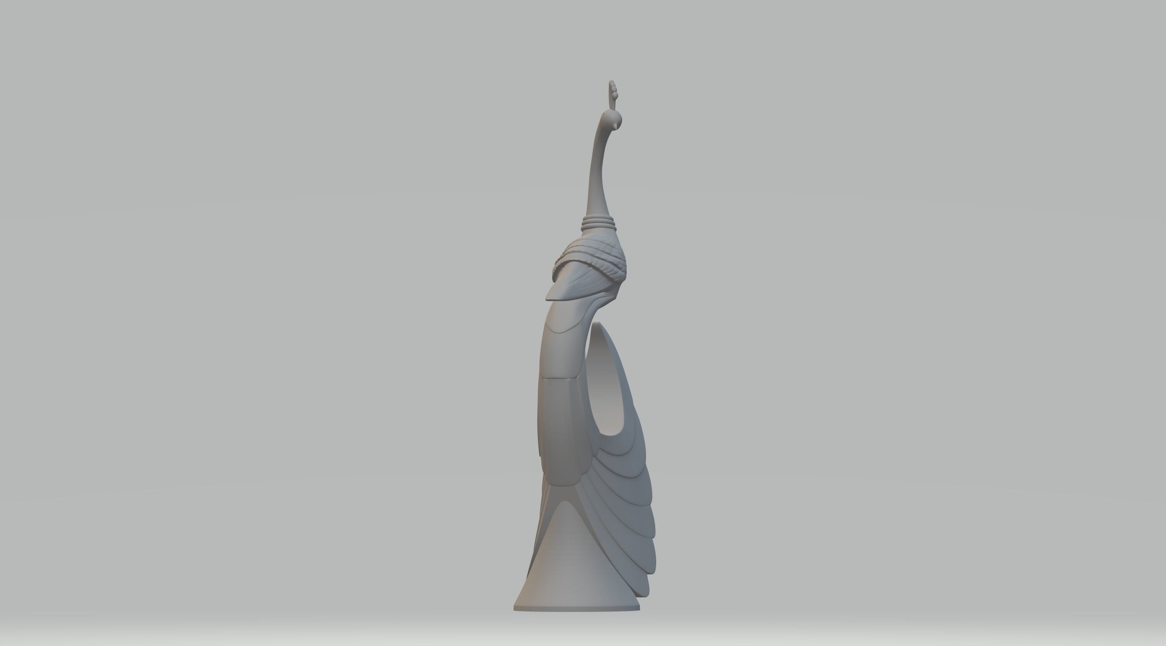 Peacock Ornament 3D Model 3D print model_4