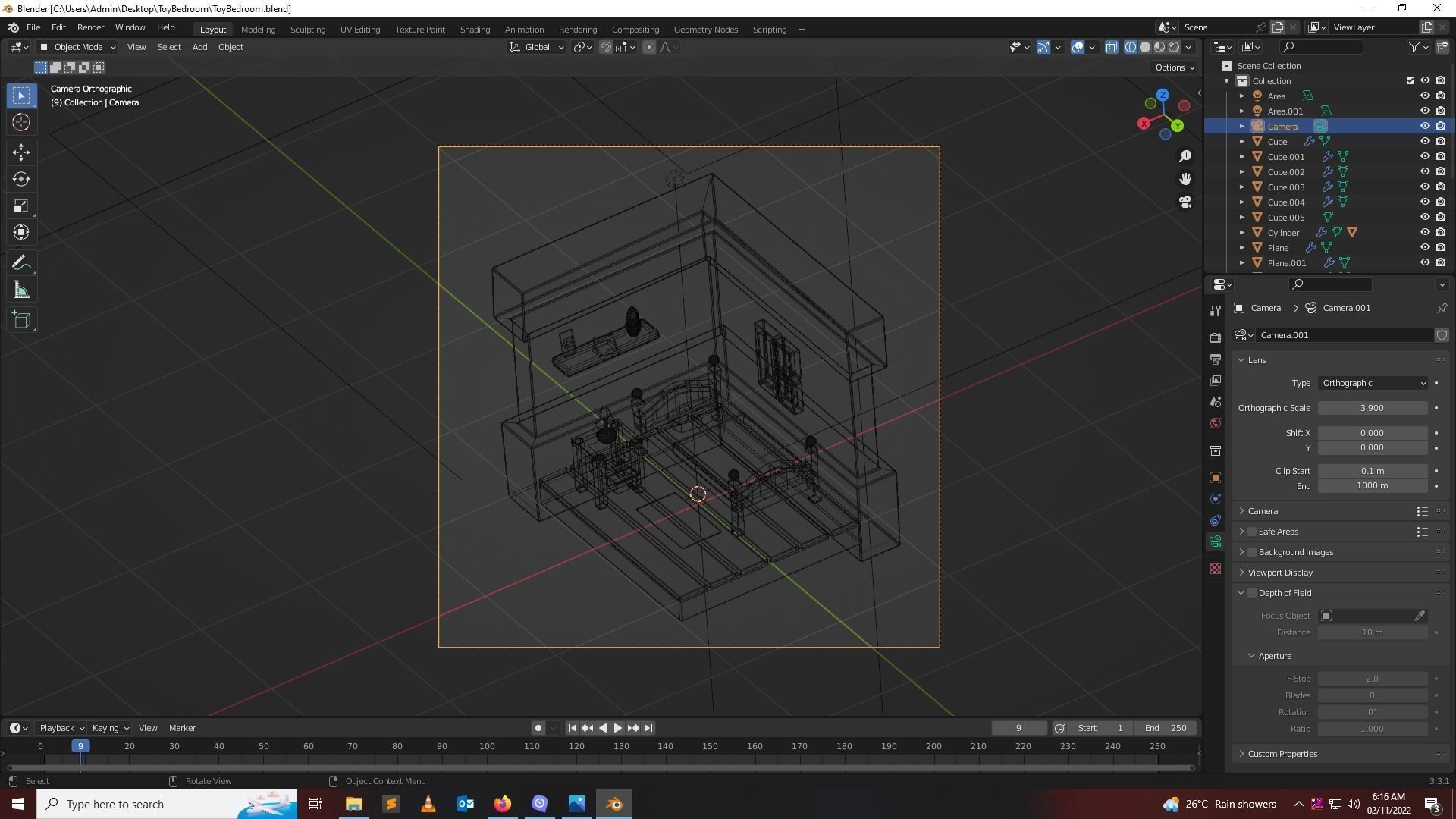 Toy Bedroom Free low-poly 3D model_1