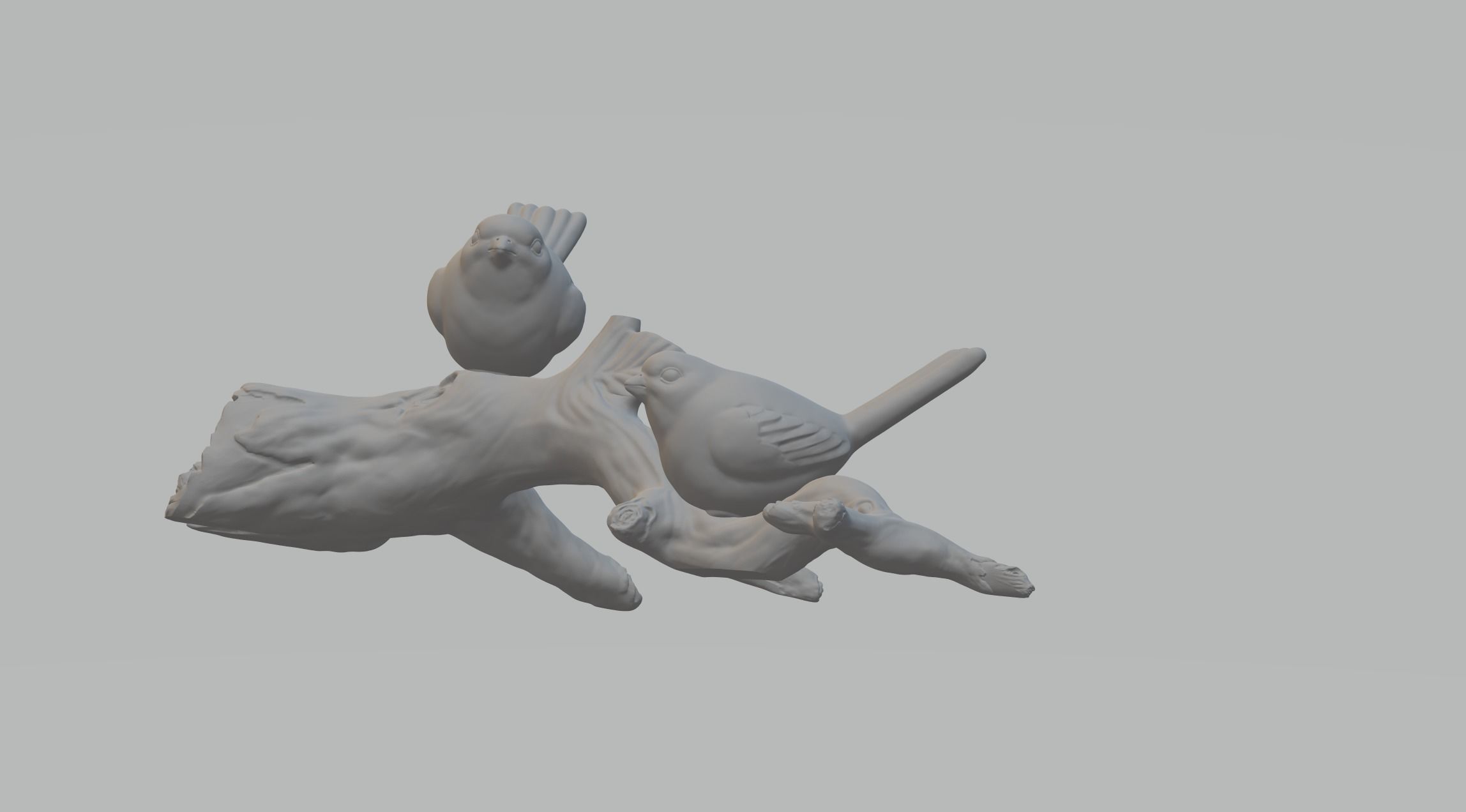 Magpie Branch 3D Model 3D print model_1