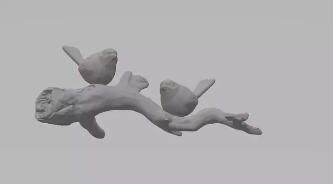 Magpie Branch 3D Model