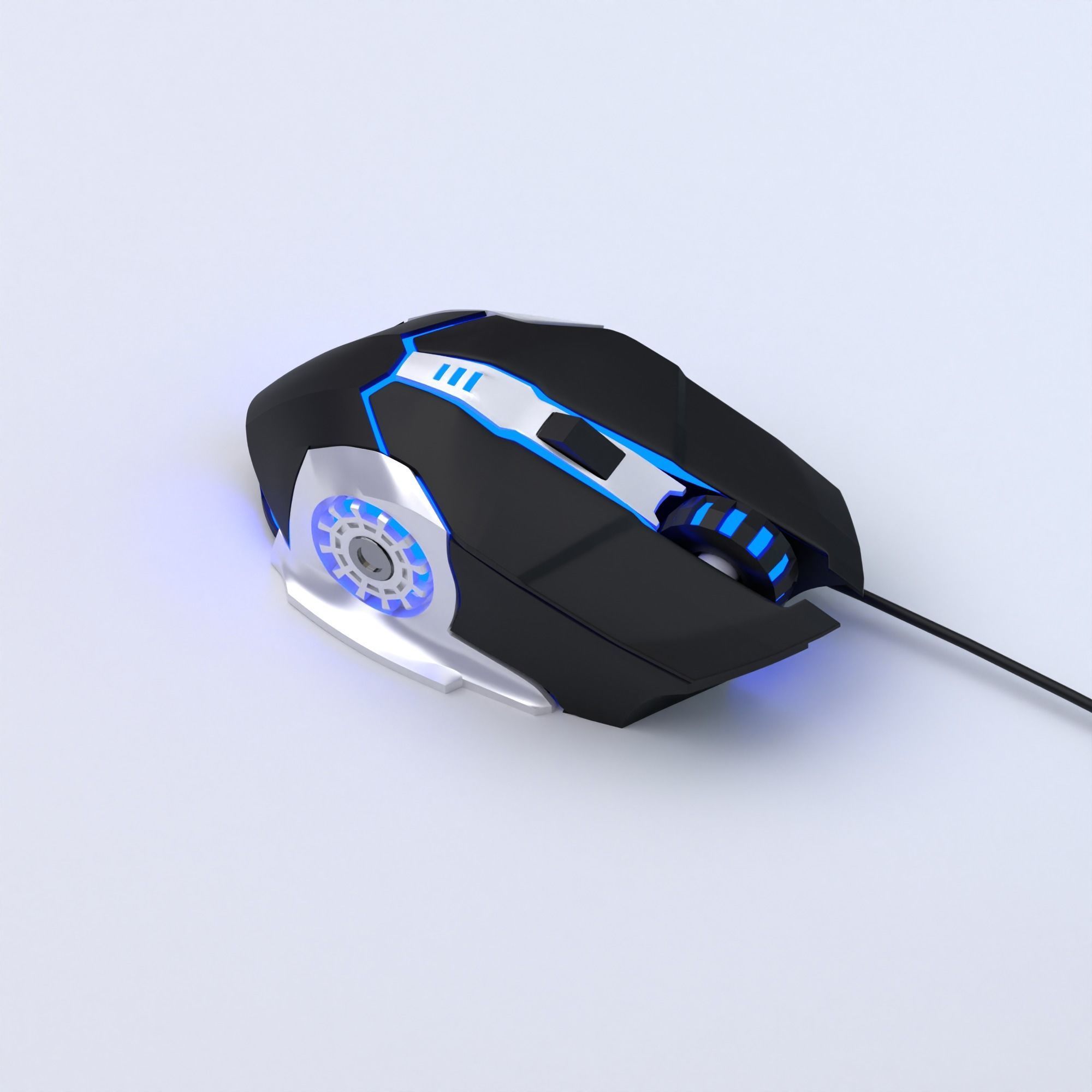 Gaming room free 3d room setup for all blender user Free low-poly 3D model_9