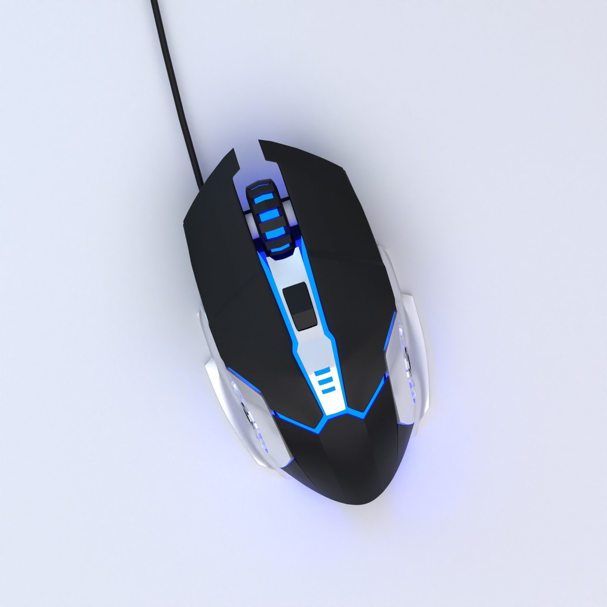 Gaming room free 3d room setup for all blender user Free low-poly 3D model_8