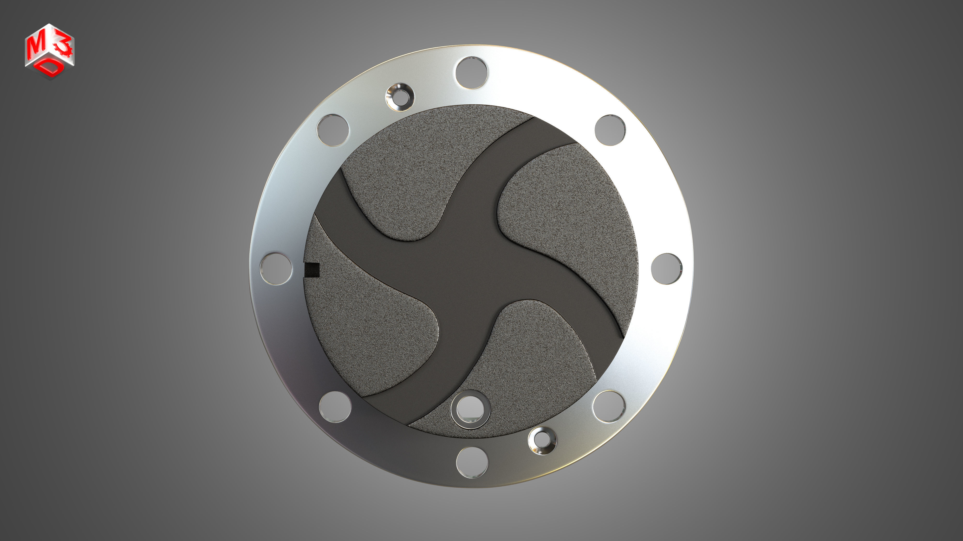Planetary Gear Carrier 3D model_5