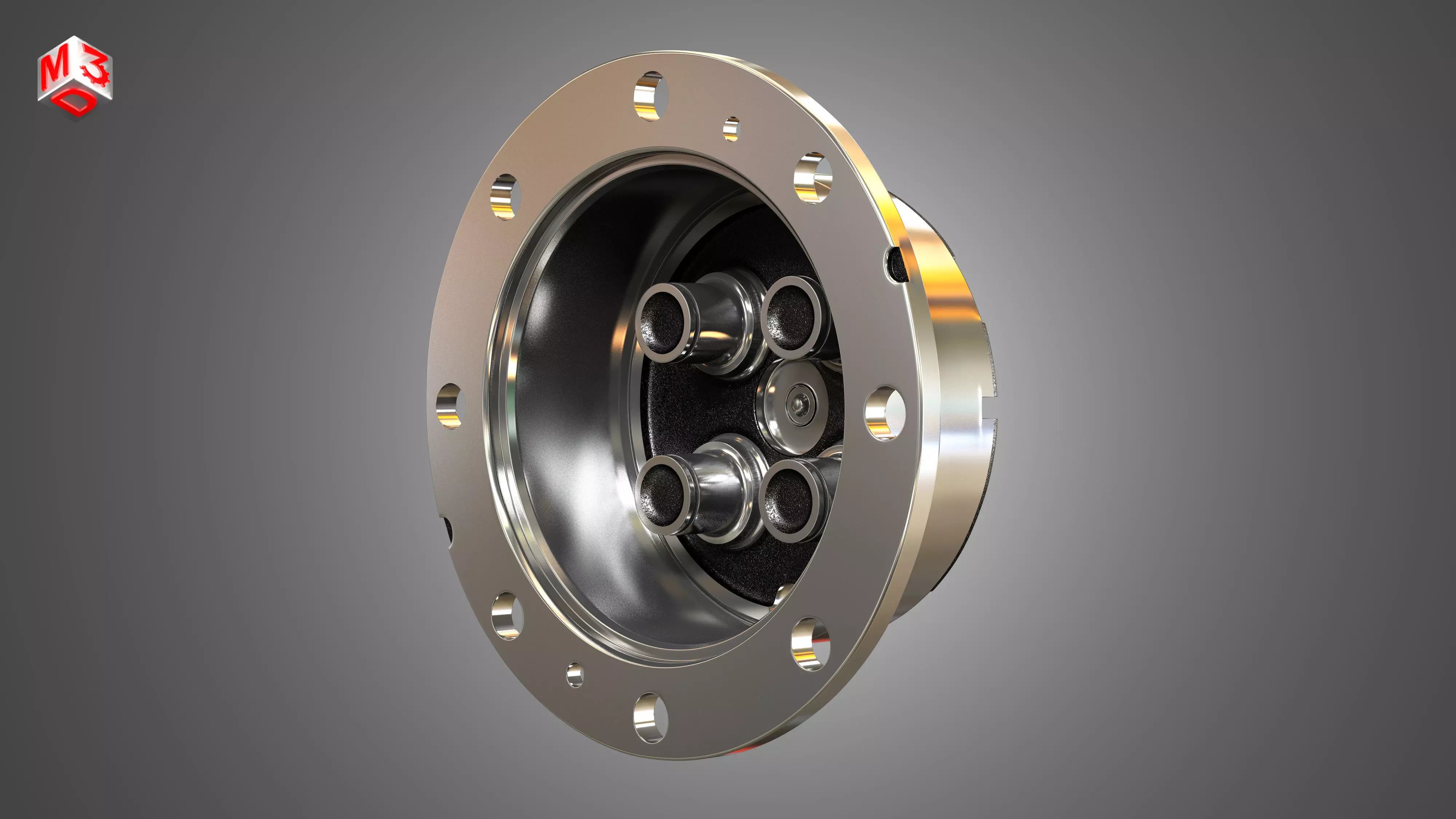 Planetary Gear Carrier 3D model_0
