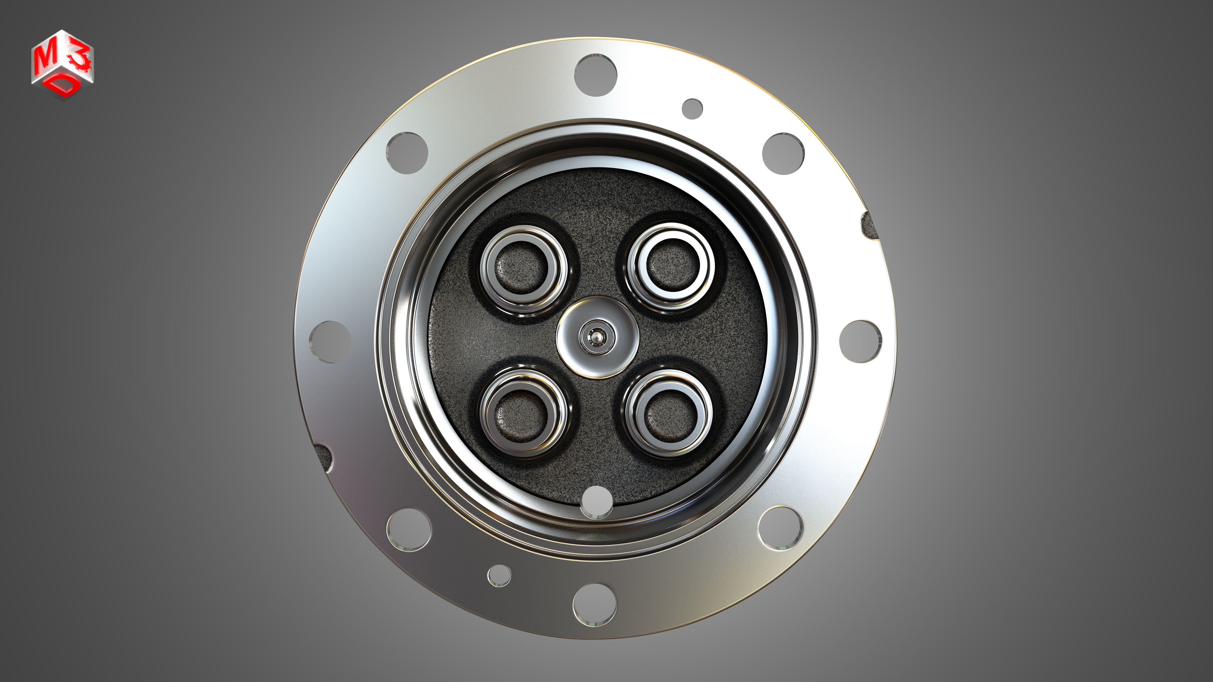 Planetary Gear Carrier 3D model_4