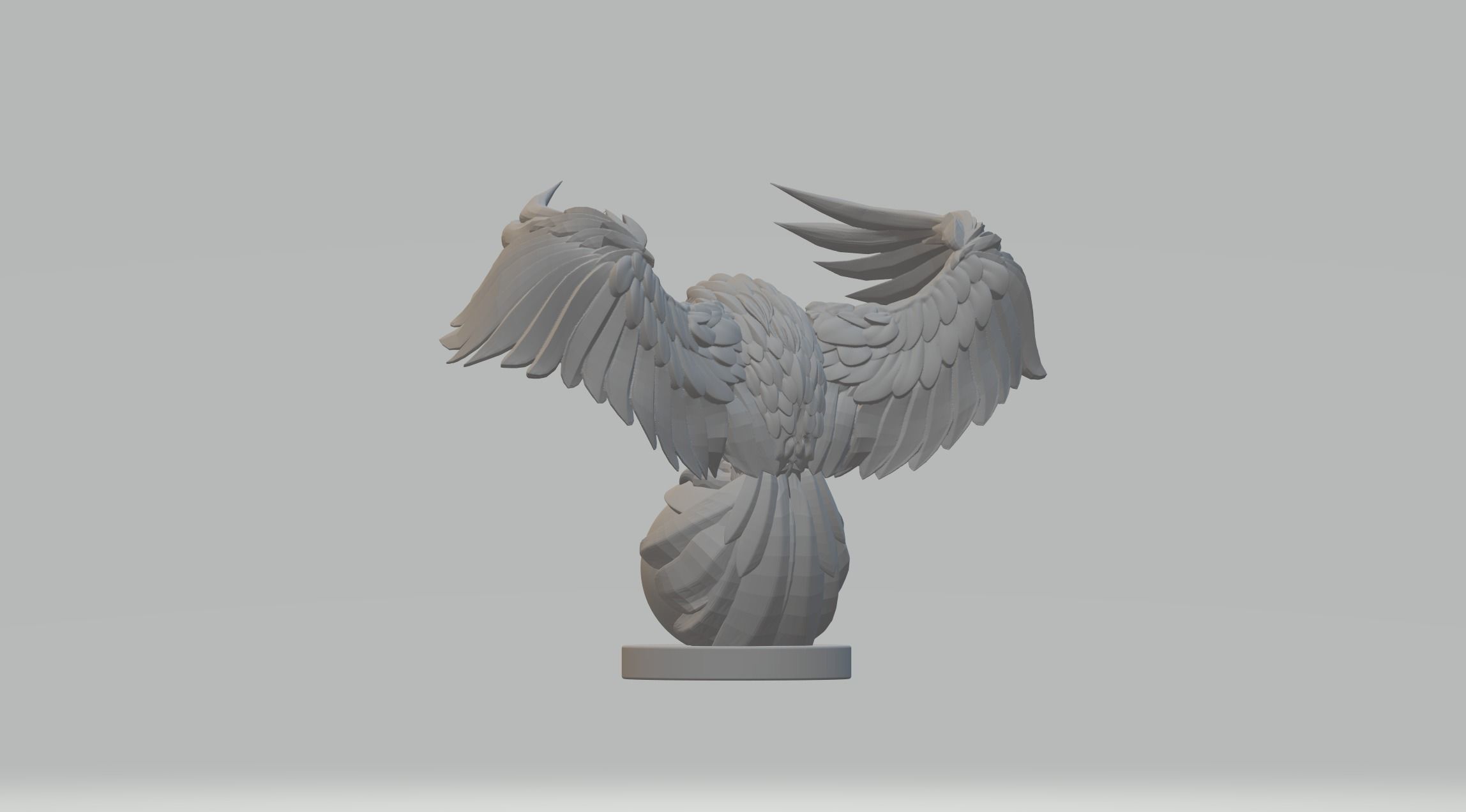 Owl 3D Model eagle statue 3D print model_2