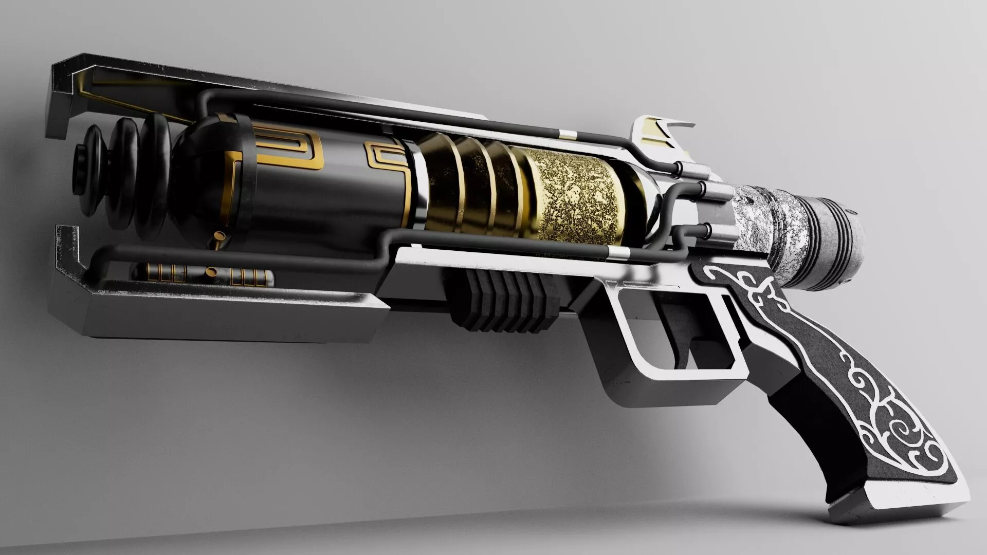 wingman futuristic gun Free 3D model